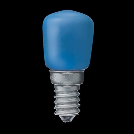 Päronlampa blå E14 15W